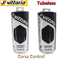 Bicycle Tire 700C Vittoria Corsa Control Tubeless Ready TR Graphene 2.0 700x25C/28C 320 TPI Cycing Road BikeTyre Four Compounds