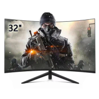 32 inch Curved Monitor Gamer 1920*1080 HD Gaming Display LCD Computer Monitor PC HDMI Compatible Monitor for Desktop 75hz