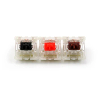 Gateron mechanical keyboard silent switch Black Red white brown 5pin transparent case Suitable for RGB plug-in lamps cherry mx