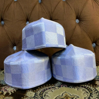 Kopiah Malaysia Motiv Catur / Songkok Malaysia Putih / Peci Malaysia Viral / Malaysia 100% Ori Musto