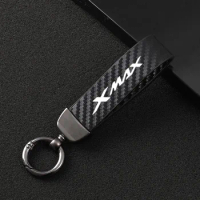 New fashion motorcycle carbon fiber leather rope Keychain key ring For Yamaha XMAX300 XMAX250 X MAX XMAX X-MAX 300 250 125 400