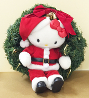 【震撼精品百貨】聖誕節佈置商品-聖誕吊飾-飾品/擺飾-KITTY跳舞花圈娃娃