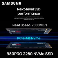 SAMSUNG SSD 980 Pro 2TB 1TB 500G NVMe PCIe 4.0 Read 7000MB/s M.2 2280 Disk Drives for PS5 PlayStation5 Laptop Gaming Computer