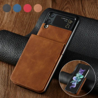 Wallet Magnetic Leather Case For Samsung Galaxy Z Flip 5 Anti-drop Galaxy Z Flip 4 Business Cover Samsung Galaxy Z Flip 3 Case