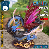Urbanendo Action Figure Zoro Vs Kaido 20cm Mainan Pajangan Statue One Piece Luffy Nami Usop Chopper