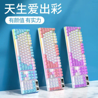 ชุดคีย์บอร์ดและเมาส์ Silver Eagle K500 เหมาะสำหรับคอมพิวเตอร์ตั้งโต๊ะแบบมีสาย เหมาะสำหรับเกมและเด็กผ