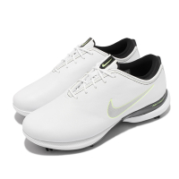 Nike 高爾夫球鞋 Victory Tour 2 寬楦 男鞋 Zoom氣墊 皮革鞋面 可拆式鞋釘 白 黑 CW8189-103