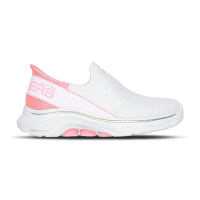Skechers Go Walk 7-Mia Slip-Ins 女鞋 白粉色 緩震 懶人鞋 休閒鞋 125231WPK