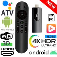 MX10 TV Stick-10 H618 Quad core cortex-A53 Android 13 ATV 4K HD 2G 16G TV Box 2.4G 5G Dual Wifi Smart Media Player TV