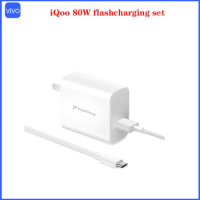 Original authentic Vivo iQoo 80W flashcharging set Tpye-C charger For iQOONeo6 Z6 X Fold Note X90 pro x80 z6 s15 pro Y77