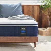Coolvie Queen Mattresses, 12 Inch Queen Size Mattress in a Box, Hybrid Construction Individual Pocket Springs with Memory Foam,