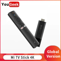 Global Version Xiaomi Mi 4K TV Stick Quad-core Android TV 11 Dolby DTS HD Dual Decoding 2GB 8GB Wifi Google Assistant Netflix