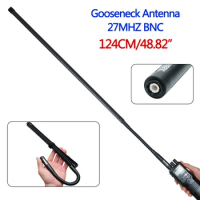 New 27Mhz BNC Connector Gooseneck Tactical Antenna124CM Long Foldable Antenna Compatible Cobra Midland Uniden Anyton CB Radio