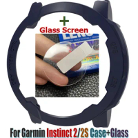 Watch Frame Bezel For Garmin Instinct 2/2S Smart Bracelet Glass Film Screen Protector Case for Garmin Instinct2/Instinct2S Cover