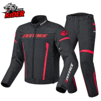 HEROBIKER Motorcycle Jacket Waterproof Motorcycle Suit Racing Jacket Protections Motocross Jacket With Detachable Biker Jacket