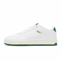 Puma 休閒鞋 Court Classic 男鞋 女鞋 白 綠 皮革 復古 低筒 情侶鞋 39501803