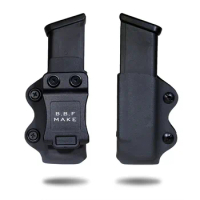B.B.F MAKE IWB/OWB KYDEX Holster Gun Magazine Case Fits Glock 17/Glock 19/Glock 26/23/27/31/32/33 Pistol Magazine Pouch