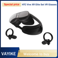 2024 New HTC Vive XR Elite Set VR Glasses All-in-one Headset Intelligent Device Virtual Reality Movie Game With Controllers Gift