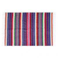 HOT-Mexican Tablecloth For Mexican Party Wedding Decorations, Mexican Saltillo Serape Blanket Bed Blanket Outdoor Table Cover Ta