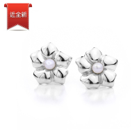 二手品 Tiffany&amp;Co. 花朵珍珠925純銀耳環