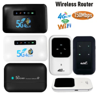 Portable WiFi Router 4G LTE WiFi Repeater 150Mbps Mobile Wireless Hotspot with Sim Card Unlimited Internet for Office Network