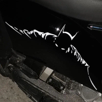 Sticker xe điện Batman, decal kính chắn gió sau xe, sticker trang trí xe tay ga điện Little Turtle K