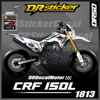 Sticker Motor stiker decal costum Crf 150L skotlet stiker crf full body design tokyo motor l decal c