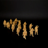 1/72 (German) Army Winter Marching Posture 15 Person Genome (Miniature Soldier)