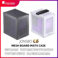 Jonsbo C6 MATX Mini ITX Case for PC Type-C ATX Power Supply ITX Portable Mini Desktop Mesh Chassis Computer PC Case