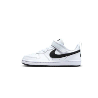 【NIKE 耐吉】Court Borough Low Recraft 童鞋 中童 白黑色 魔鬼氈 運動 休閒鞋 DV5457-104