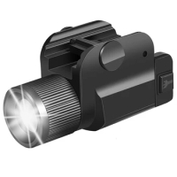 1000 Lumens Tactical Weapon Gun Light Zoomable LED Pistol Gun Light Airsoft Quick Release Rechargeable Handgun Flashlight Torch