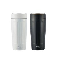 【FREIZ】日本品牌不鏽鋼真空保溫杯保冷水瓶360ml(黑色)(保溫瓶)