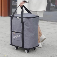 萬向輪旅行包超大容量袋裝棉被擴展折疊防水露營雙肩行李包收納袋