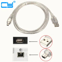 10pcs USB Male to Firewire IEEE 1394 4 Pin Male iLink Adapter Cord firewire 1394 Cable for SONY DCR-TRV75E DV camera cable 120cm