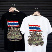 เสื้อยืดสกรีนลาย \ THAI ARMY \" เสื้อยืดผ้า MICRO POLYESTER 100% เสื้อยืดผ้าไมโครโพลีเอสเตอร์ 100%"