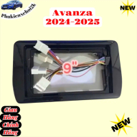 Mặt dưỡng cho màn hình android theo xe Avanza 2024-2025, Veloz 2023-2025 9 inch kèm jack nguồn zin