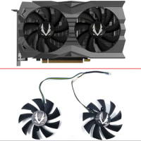 Cooling Fan For Zotac GeForce RTX 2060 2070 SUPER Mini GTX 1660 1660Ti Dual Fan Graphics Card Cooling Replacement