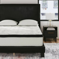 Chime 10 Inch Medium Firm Hybrid Mattress CertiPUR-US Certified Foam Bed Mattresses Queen King Size Bed White Matress Sleeping