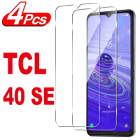 4Pcs HD Tempered Glass For TCL 40SE 30SE XL XE R 403 406 408 40X 40XL 40XE Screen Protector Glass Film
