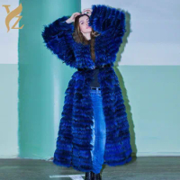YZ.FURTURE Real Fox Fur Coat Winter Fur Jacket Outerwear Natural Fox Fur Coats for Women Thicken Warm Women Fur Coat Real Jacket