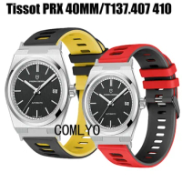 Band For Tissot PRX 40MM PRX T137.407 410 Strap Smart Watch Silicone Wristband Bracelet Men's Belt