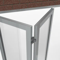 Folding Sliding Door System aluminium glass bifold door