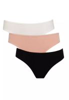 DeFacto Fall in Love Ribana 3-Pack Basic Brazilian Slip Panties