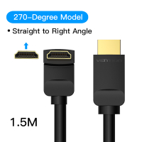 Thông gió HDMI cáp 4K HDMI 2.0 cáp để TV HDMI 90/270 độ góc Adapter cho PS4 cáp điện thoại TV Splitt