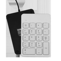 數字鍵盤【官方旗艦店】BOW航世蘋果筆記本電腦巧克力無線數字鍵盤充電USB外接迷你藍芽 交換禮物