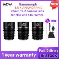 Laowa Nanomorph 1.5 X ANAMORPHIC 20mm T2.2 Lens for M43 and S16 Frames