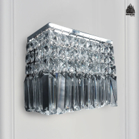 【必登堡】布蘭頓水晶壁燈 C00017(水晶壁燈/壁燈/床頭燈/過道燈/樓梯燈/輕奢/現代簡約/水晶/低奢/方形)