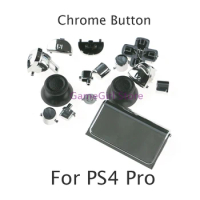 1set Full Set Chrome Buttons R2 L2 R1 L1 Trigger Button For PlayStation 4 PS4 Pro Controller JDS-040 JDM-040