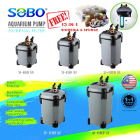 Penapis Luar Akuarium SOBO dengan Pensteril UV SF-850F-UV SF-1000F-UV SF1500F-UV untuk Tangki Air Ma