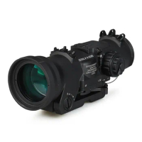 1.5-6x DOC3 HD RifleScope Fixed Dual Field of View Red Illumination Scope Sight 1000G with Full Markings for Airsoft Hunting